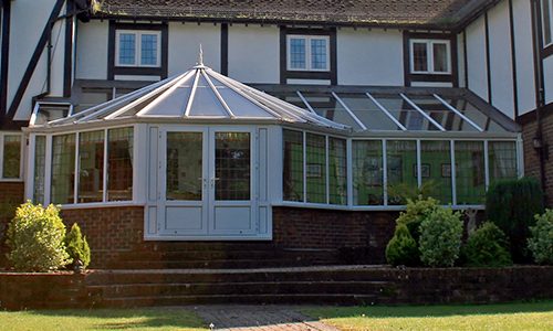 A large estate home, Tudor style, in the UK